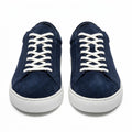 Premium Navy Suede Low-Top Trainers